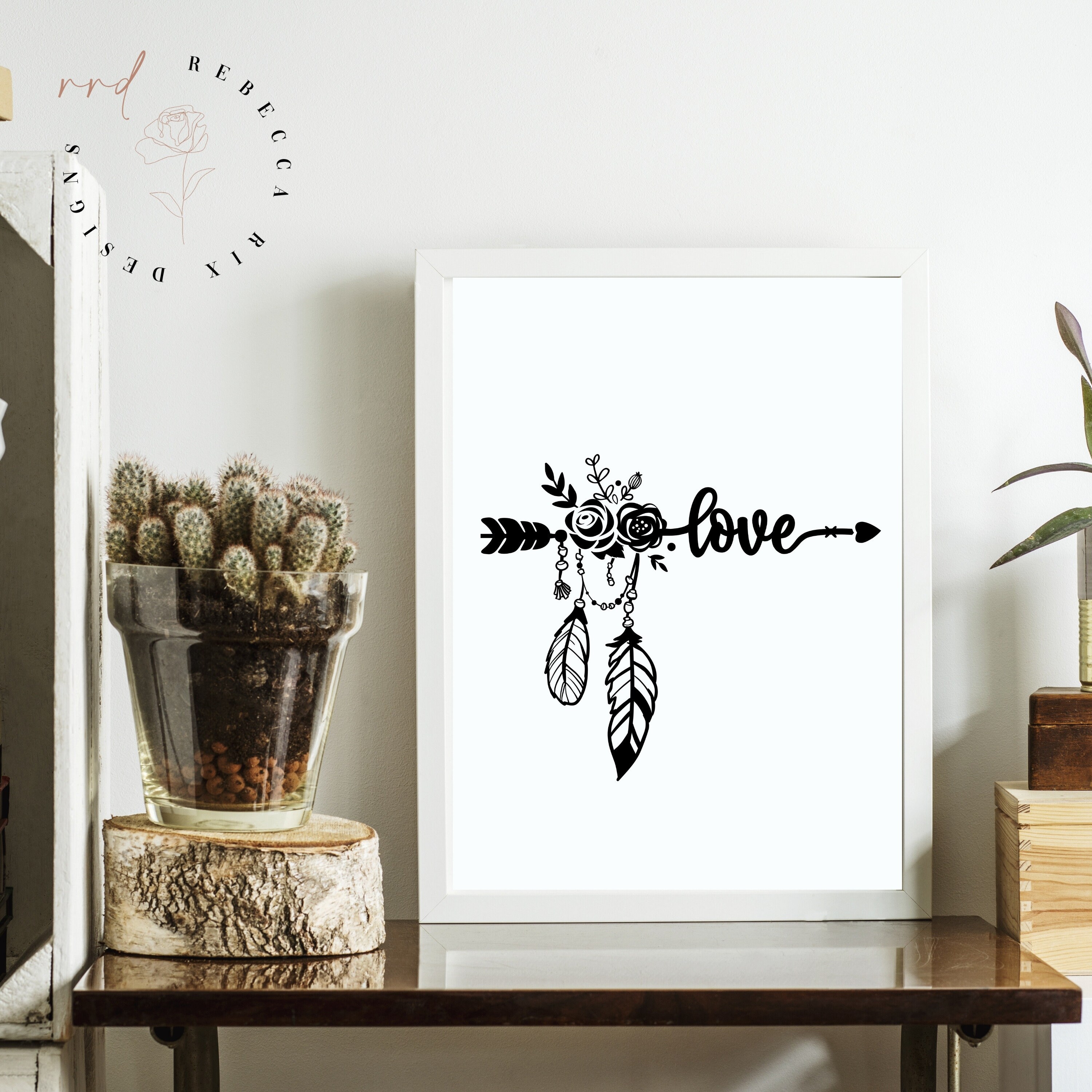 Boho Prints Set of 3 Boho Printable Wall Art Boho Wall - Etsy