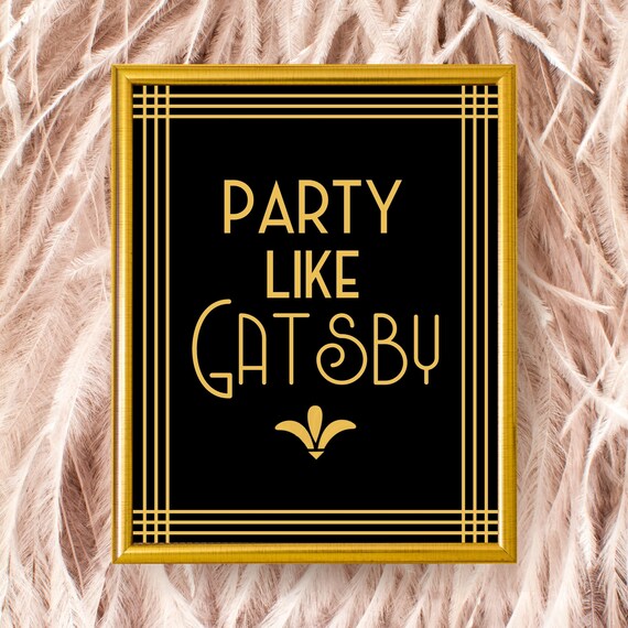 Great Gatsby Party Printables