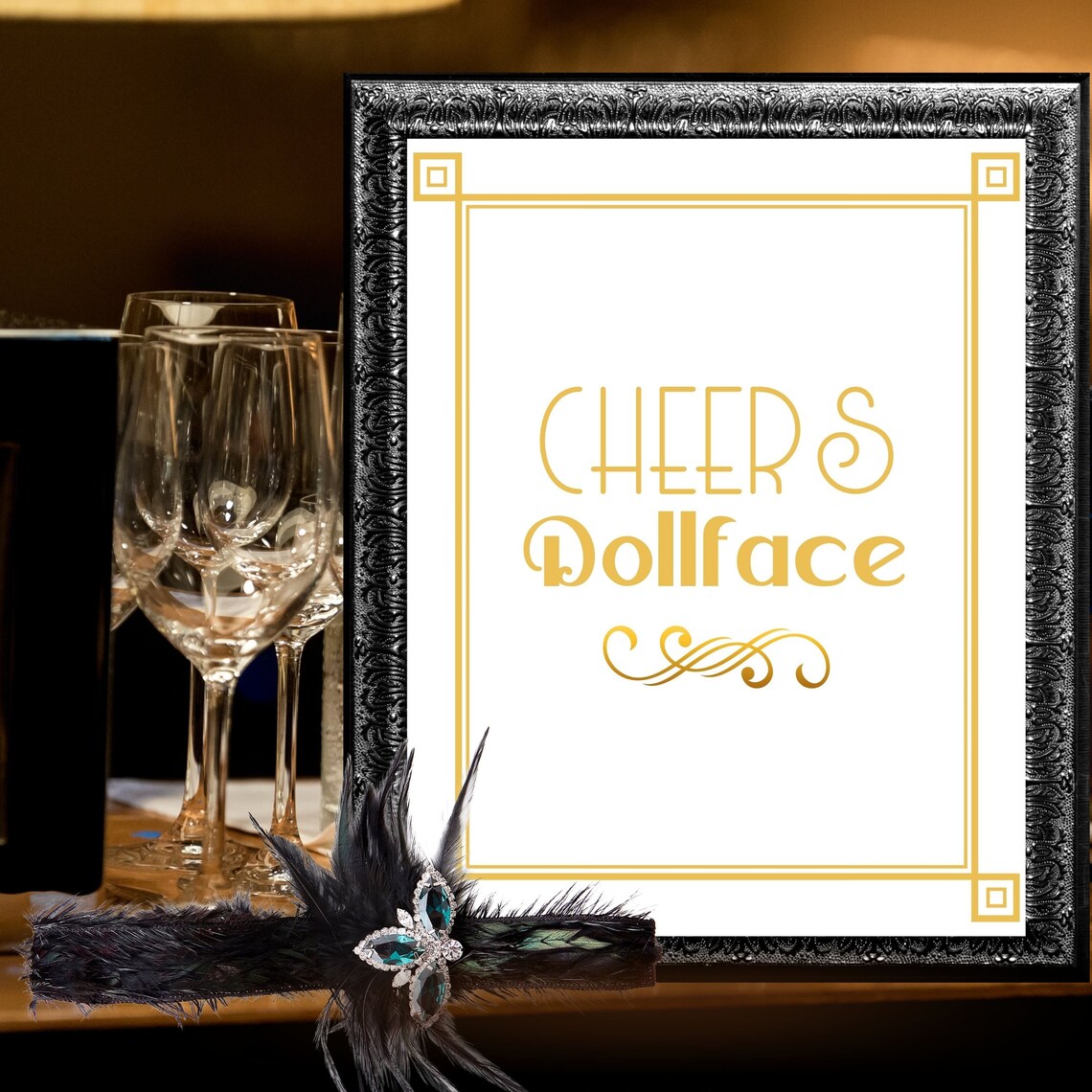 Great Gatsby Party Decor Printable Party Signs Great - Etsy
