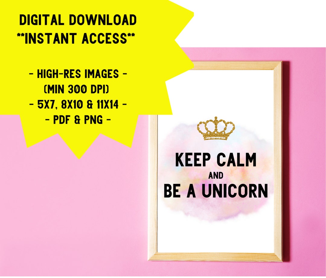 Printable Nursery Wall Art | Nursery Prints | Unicorn Wall Decor ...