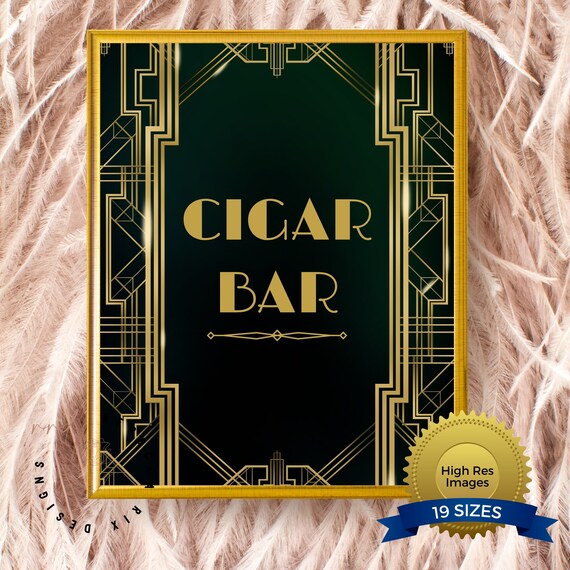 Great Gatsby Party Decor Printable Party Signs Great - Etsy