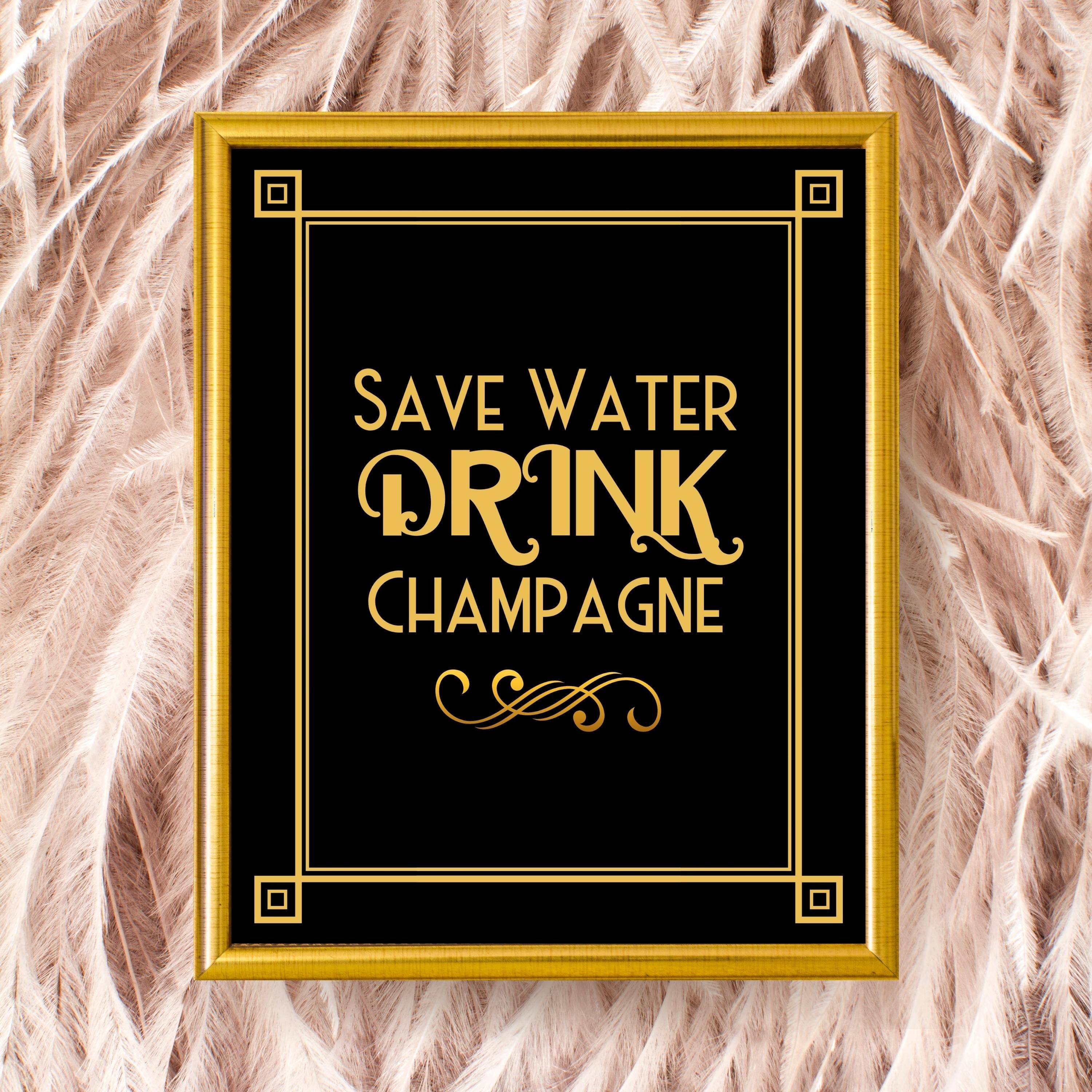 Great Gatsby Party | Roaring 20s | Masquerade Ball | Printable Party Decor | Signs | Casino | Black & Gold | Art Deco | Wedding | Birthday
