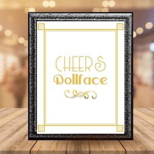 Great Gatsby Party Decor Printable Party Signs Great - Etsy