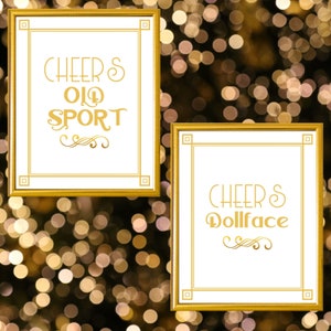Great Gatsby Party Decor Printable Party Signs Great Gatsby Print Great ...
