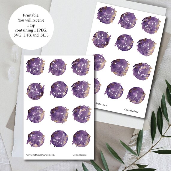 Zodiac Constellations PRINTABLE | Etsy