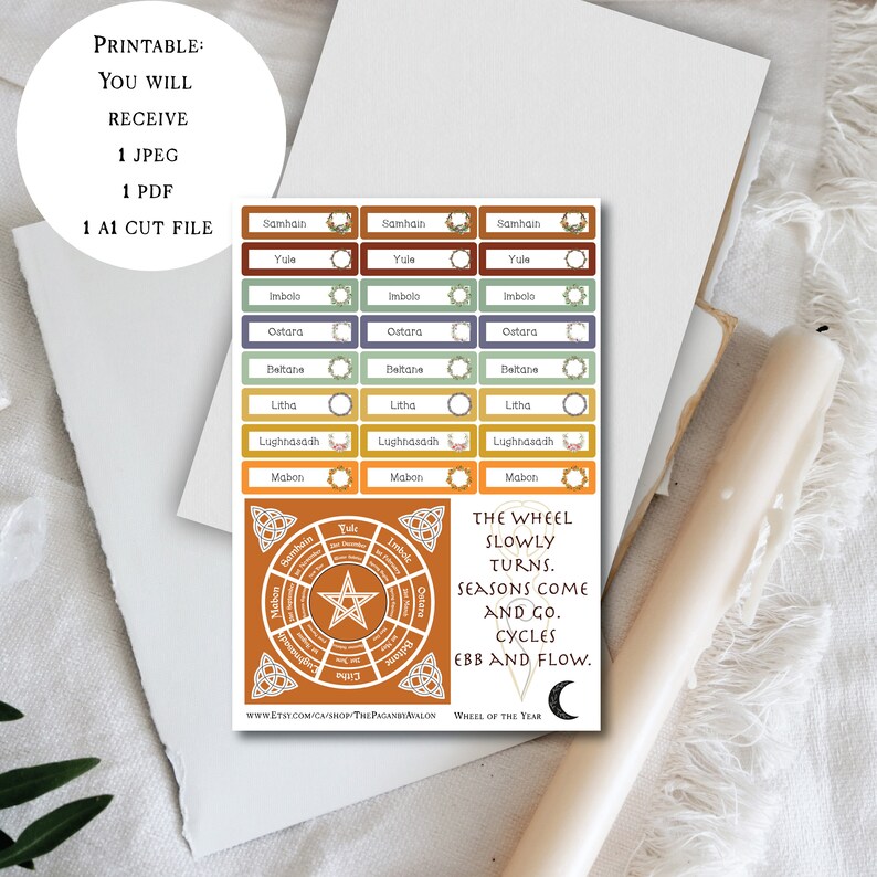 Wheel of the Year: PRINTABLE - Etsy