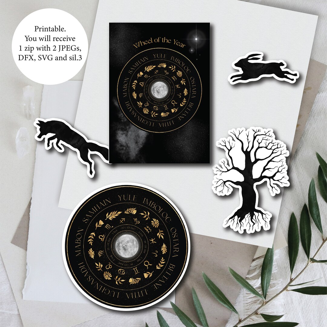 Wheel of the Year PRINTABLE - Etsy