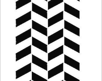Chevron Zig-Zag Pattern Quality Custom Vinyl Stencil Suitable For airbrushing Etching Customize Sneakers Shoes Weapons Walls /& Much More