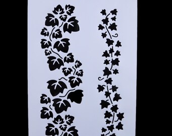 Border//Metal//Stencil//Leaf//Floral//Delicate//Ivy//emboss//Stainless//Steel