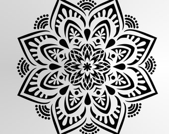 M31 Mandala Flora Round Reusable Stencil A3 A4 A5 Wall Art Decor Oriental
