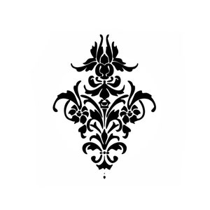 ORNEMENT BAROQUE Pochoir réutilisable Taille A5 A4 A3 Romantique Shabby Chic Artisanat DIY / B1