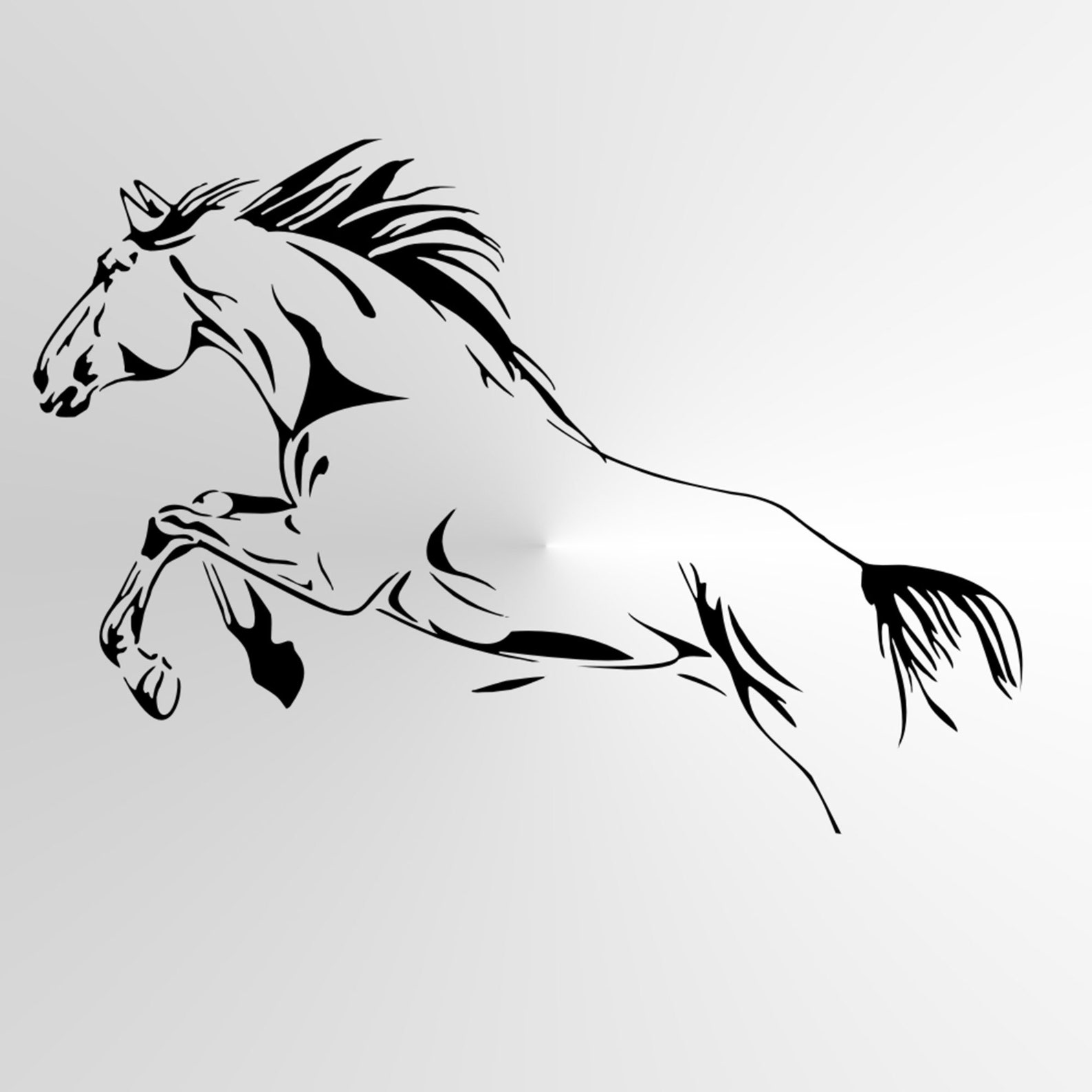Running Horse Animal Reusable Stencil Sizes A5 A4 A3 Craft DIY Etsy
