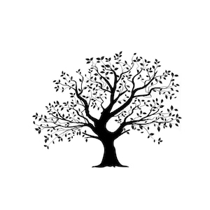 Big Oak Tree Reusable Stencil Sizes A5 A4 A3 Craft Flora Nature Shabby Chic / T14