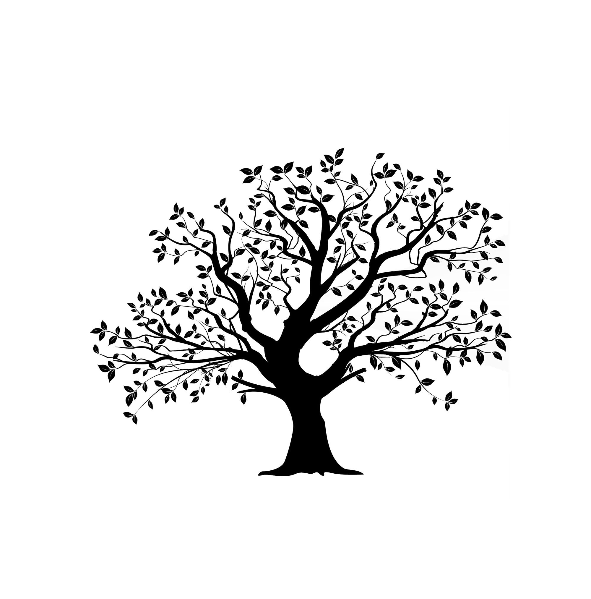 Tree 库存照片、图片和图画  Tree stencil, Simple tree, Tree silhouette