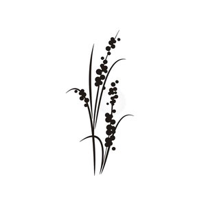 Grass Twig & Balls BIG SIZES Reusable Stencil or Self Adhesive Stencil Decoration Home Art Shabby Chic Romantic  / J27