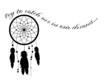 Dreamcatcher Quote Stencil, Craft, Wall Decor (A5 A4 A3) Q16 - Etsy