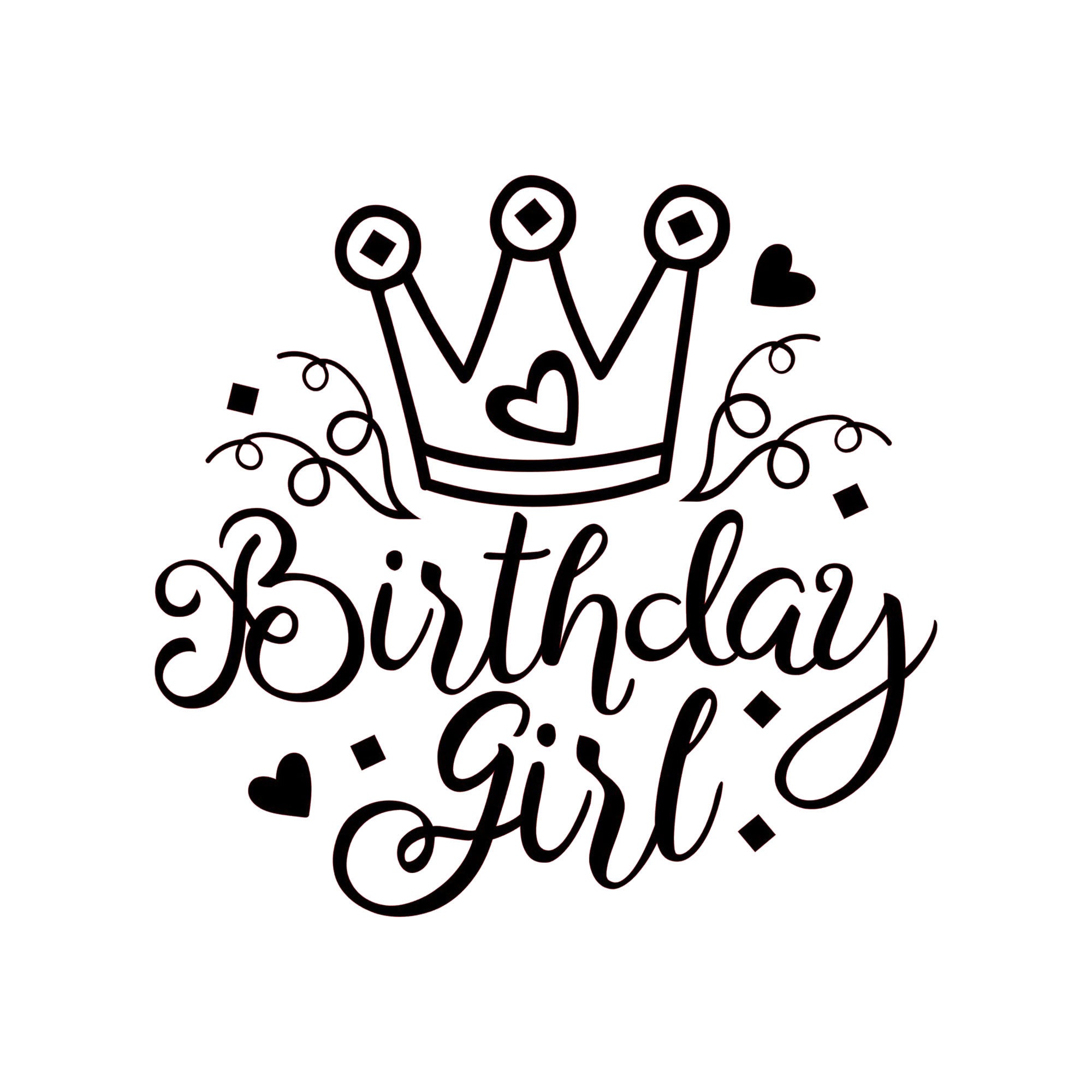 Birthday Girl Sign Reusable Stencil Sizes A5 A4 A3 Party Kids - Etsy