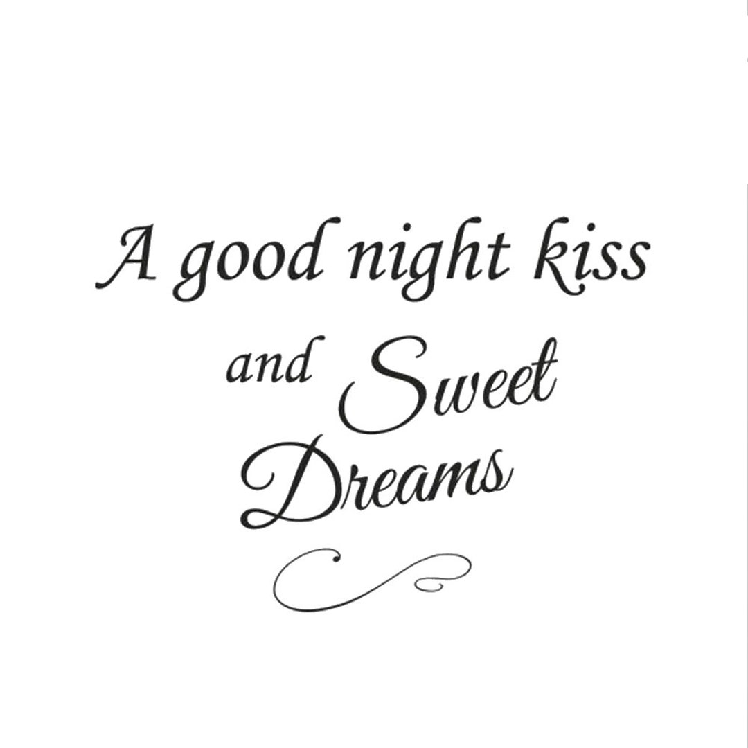 Good Night Kiss Sweet Dreams... Quote BIG SIZES Reusable Mylar - Etsy