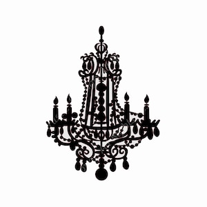 Chandelier Ballsaal Wiederverwendbare Schablone Größen A5 A4 A3 Shabby Handwerk Malerei Wand Möbel / K6
