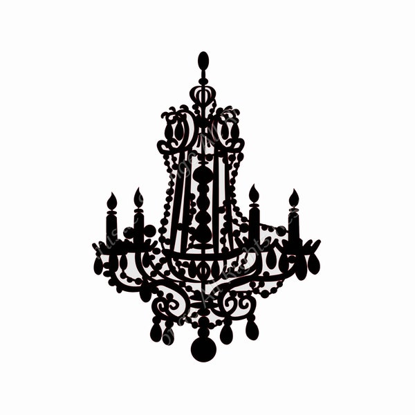 Chandelier Ballroom Pochoir réutilisable Tailles A5 A4 A3 Shabby Craft Peinture Mur Meubles / K6