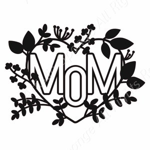 Mother's Day BIG SIZES Art Craft Reusable Mylar Stencil or Self Adhesive Stencil Forever Mum Mom ...