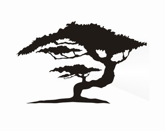 Bonsai Tree Reusable Stencil Sizes A5 A4 A3 Craft Flora Nature Shabby Chic / T5