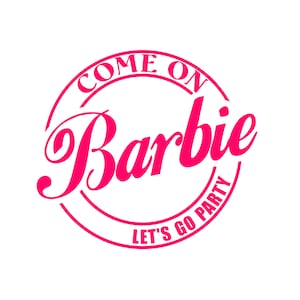 Come On Barbie Let&#39;s Go Party Doll Girls Ken Boys Room Reusable Stencil Sizes A5 A4 A3  Wall Decor Modern / BR3