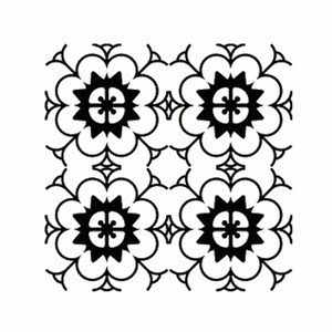 Moroccan tiles pattern mandala Reusable Stencil Sizes A5 A4 A3 Shabby Chic Baroque / B15