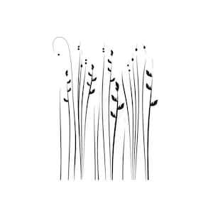 Grass Reusable Stencil Sizes A5 A4 A3 Shabby Craft Art Painting Wall Wood Furniture Flora / F39