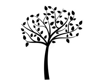Single Tree Reusable Stencil Sizes A5 A4 A3 Craft Flora Nature Shabby Chic / T39