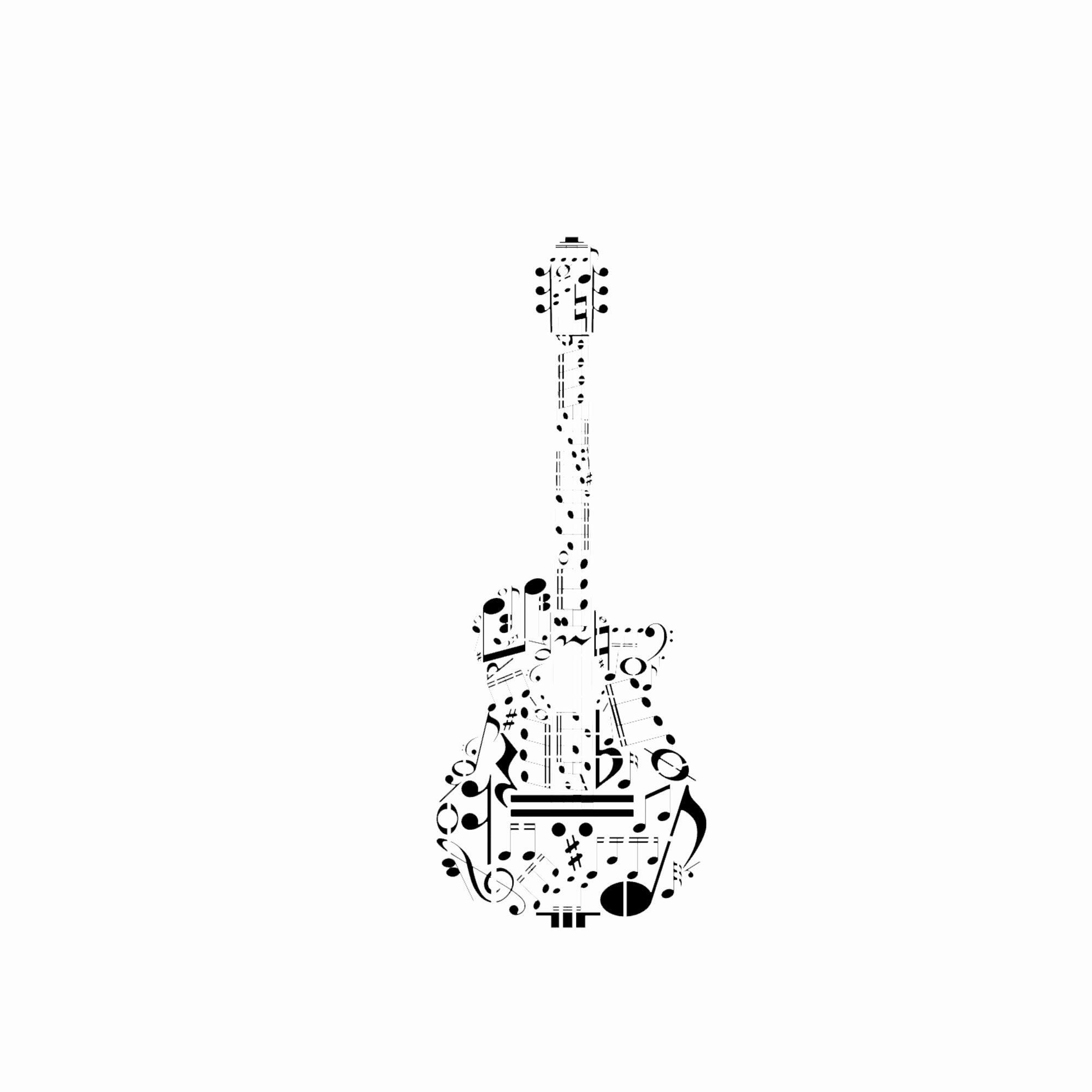 Guitar stencil -  France