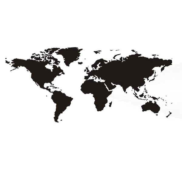 WORLD MAP Reusable Stencil Sizes A5 A4 A3 Globe Travelling Travel Craft DIY Art / P16