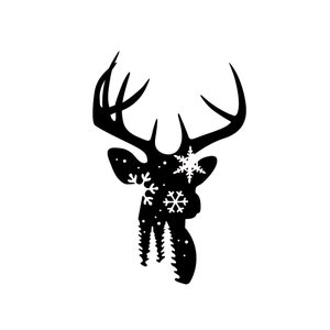 Joyeux Noël Guirlande Arbre Décor Cartes Santa Renne Hiver Boules Cadeaux Pochoir Réutilisable A5 A4 A3 / Snow69