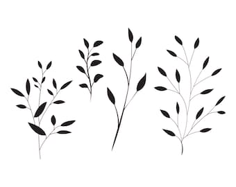 Botanical Wildflower Reusable Stencil: Shabby Chic Craft (A5 A4 A3) Wild23