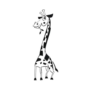 Funny Giraffe Reusable Stencil Sizes A5 A4 A3 Fun Craft Kids Child Room/ Giraffe