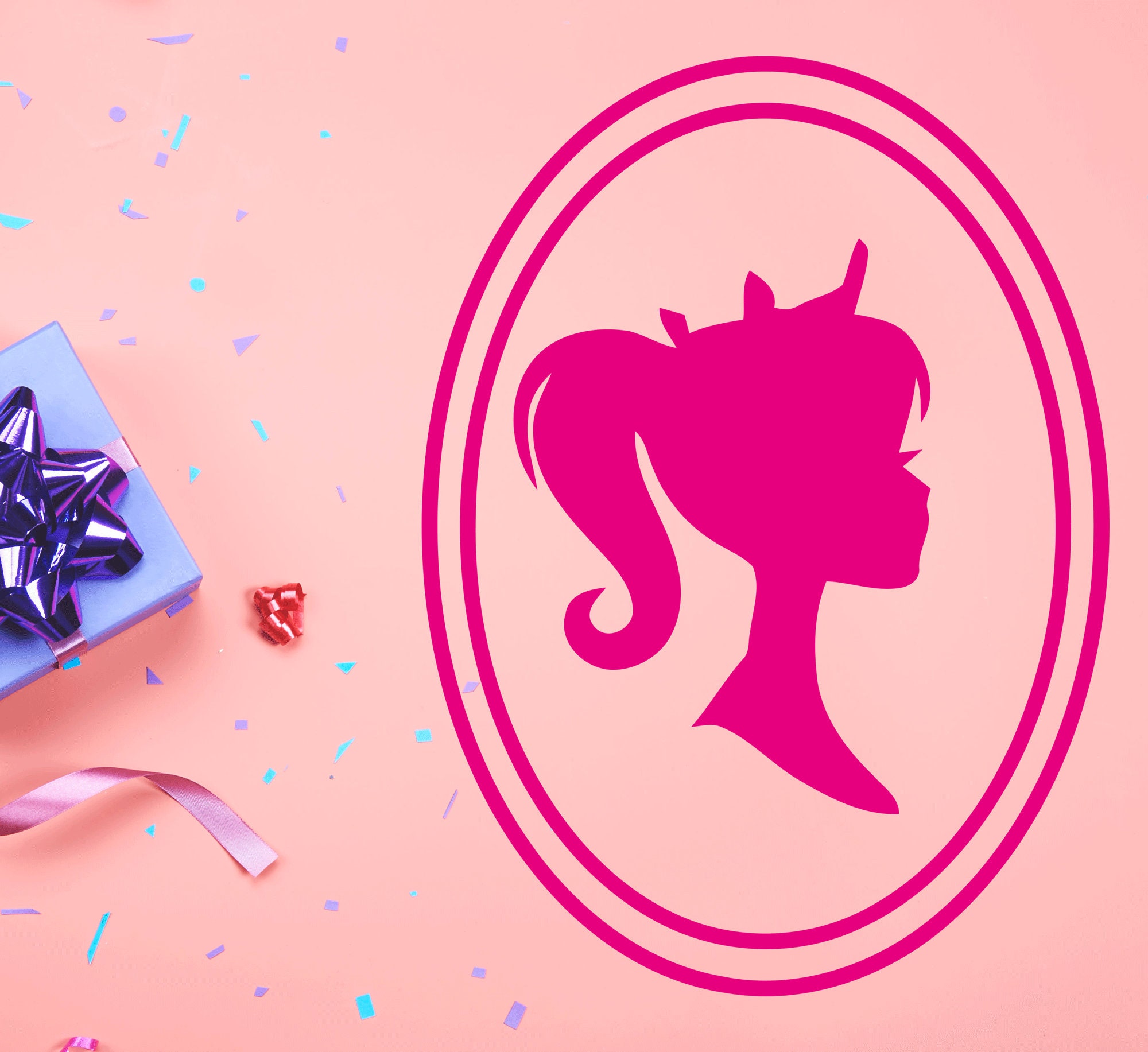 Barbie stencil cheap set