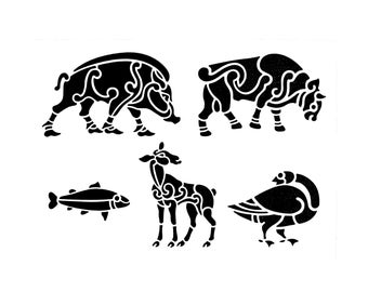 Farm Animal Stencils - Etsy UK Farm Animal Stencils - Etsy UK