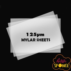 Blank Milky Mylar Stencil Sheets 125 micron 0.15mm A6 A5 A4 A3 Plastic Polyester
