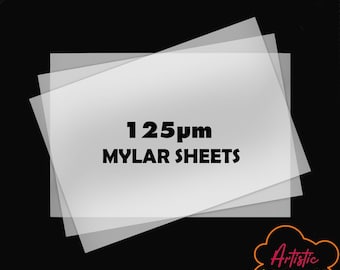Blank Milky Mylar Stencil Sheets 125 micron 0.15mm A6 A5 A4 A3 Plastic Polyester
