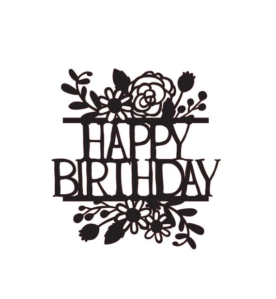 Happy Birthday! A5 Stencil Reusable PP Sheet for Arts & Crafts