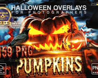 Pumpkins MEGA PACK 159 Halloween overlay, Halloween photoshop overlays, Halloween pumpkin overlays, pumpkin png, pumpkin clipart