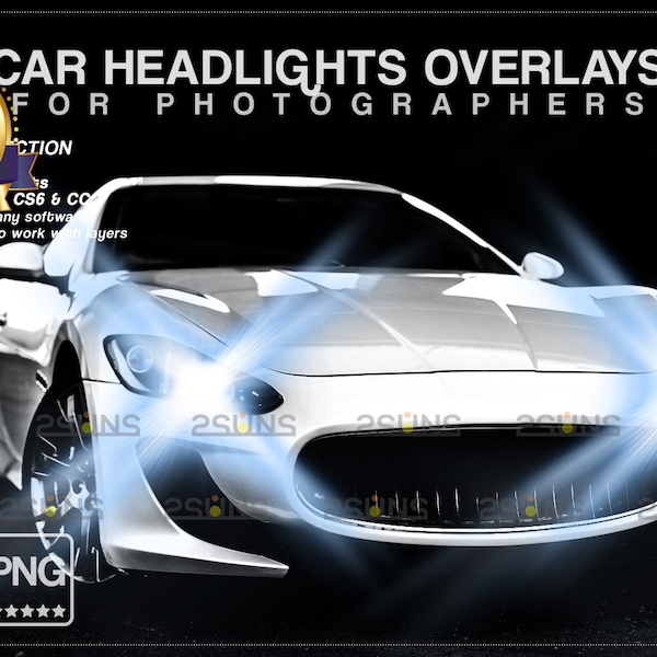 Car Headlights Photo Overlays, Photoshop overlays, Stage light overlay, Neon overlays, Prism overlay, Diamond overlay, Bokeh light overlay