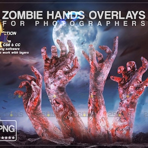 Halloween overlay, Photoshop overlays, Zombie hands photo overlays, Halloween pumpkin overlays, Ghost overlay, Scary Halloween clipart