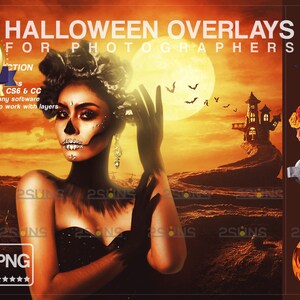 Halloween overlay, Photoshop overlays, Halloween pumpkin overlays, Witch photo overlays, Skeleton clipart, Skull png, Ghost overlay