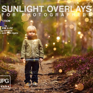 Rainbow light overlays, Photoshop overlays, Light effect, Lens flare overlay, Sun overlays, Rainbow overlays, Sunlight Photo Overlay