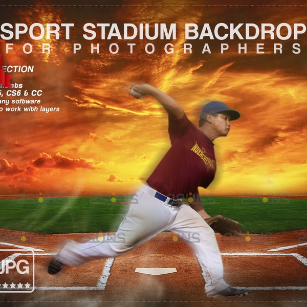 Baseball Backdrop, Baseball Memory Mates, Photoshop overlays, Sport Digital Backdrop, Softball overlay, Baseball Field, Softball Memory Mate