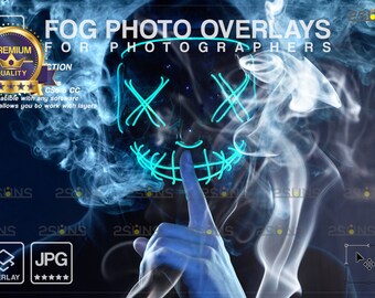 White smoke overlay, Fog overlay, Photoshop overlays, Halloween smoke bomb overlay, Magic fog photo overlay, Smoke backdrop