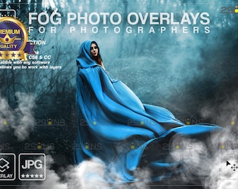 White smoke overlay, Fog overlay, Photoshop overlays, Halloween smoke bomb overlay, Magic fog photo overlay, Smoke background