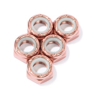 Custom Asmoeren Hardware (5) Skateboard / Longboard / Penny Board / Cruiser - ROSE GOLD Defiant Upgrades