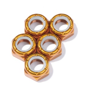 Aangepaste asmoeren hardware (5) Skateboard / Longboard / Penny Board / Cruiser - TANGERINE Defiant Upgrades